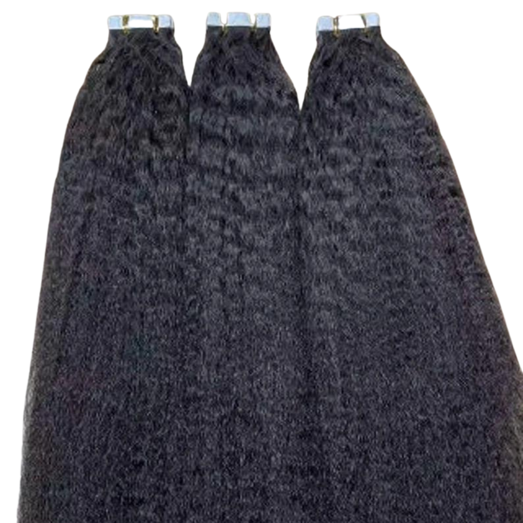 Kinky Straight Tape In  Hair Extensions