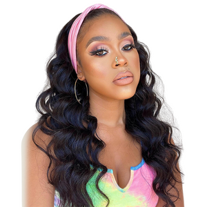 Body Wave Virgin Headband Wig